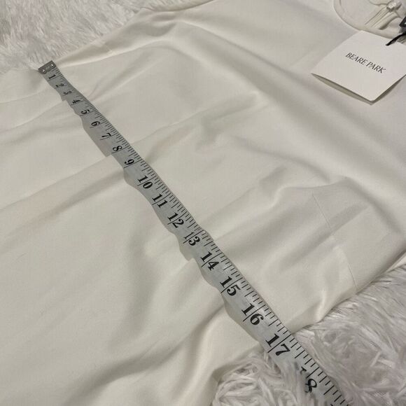 NEW Beare Park Drill Sleeveless Dress in Ivory SS23 Size 6 - Picture 4 of 9